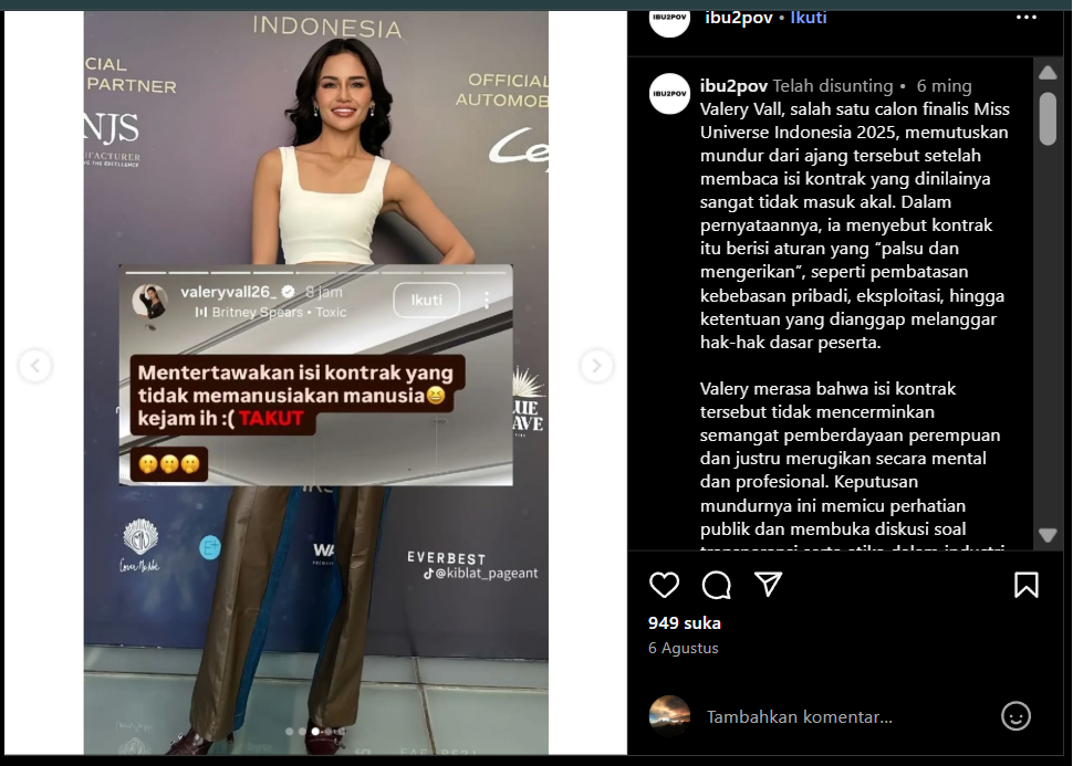 Pernyataan Valery Vall